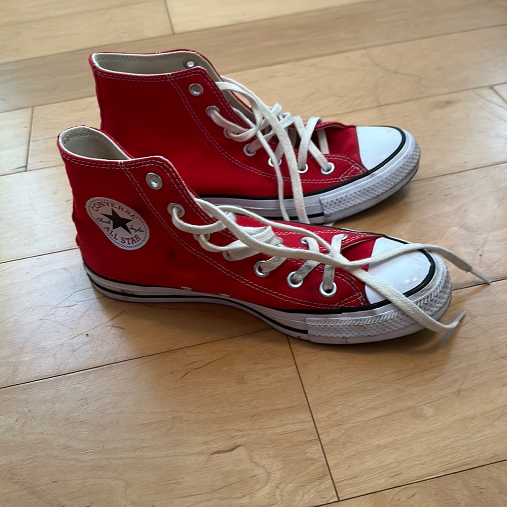 Red Converse High Tops